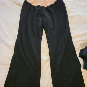 Black maternity dress pants